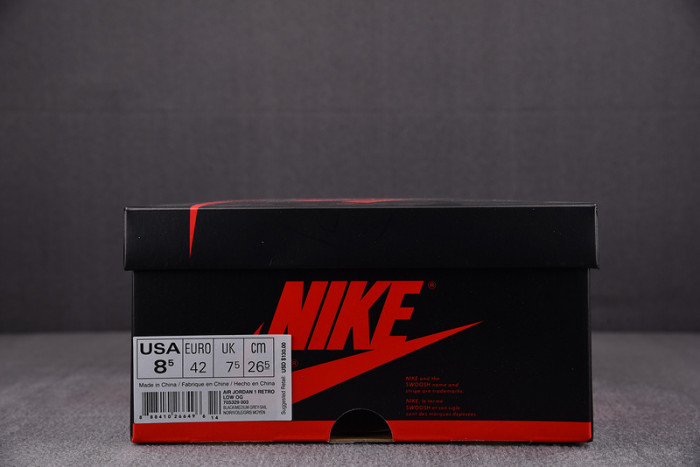 Air Jordan 1 Retro Low Black Grey 705329-003