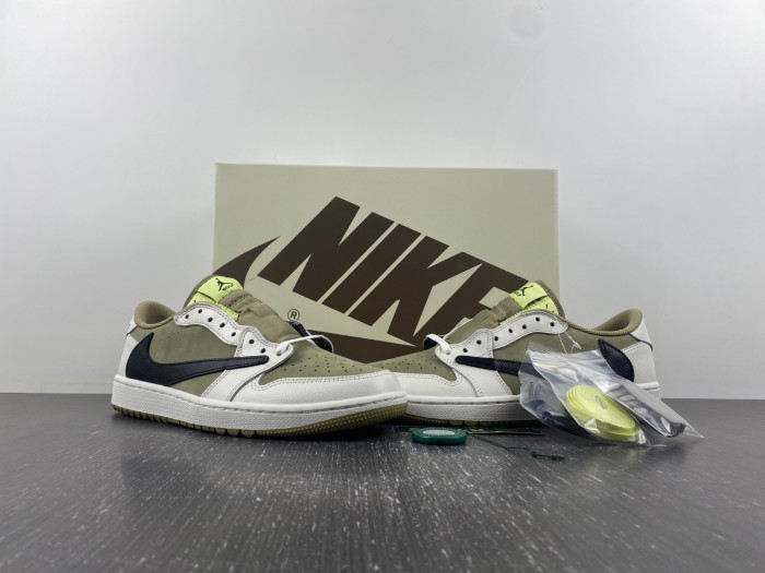 Air Jordan 1 Retro Low Golf Travis Scott Neutral Olive  FZ3124-200