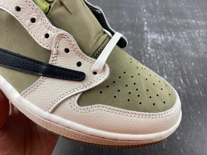 Air Jordan 1 Retro Low Golf Travis Scott Neutral Olive  FZ3124-200