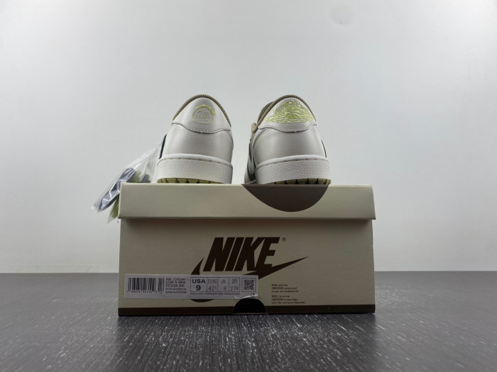 Air Jordan 1 Retro Low Golf Travis Scott Neutral Olive  FZ3124-200