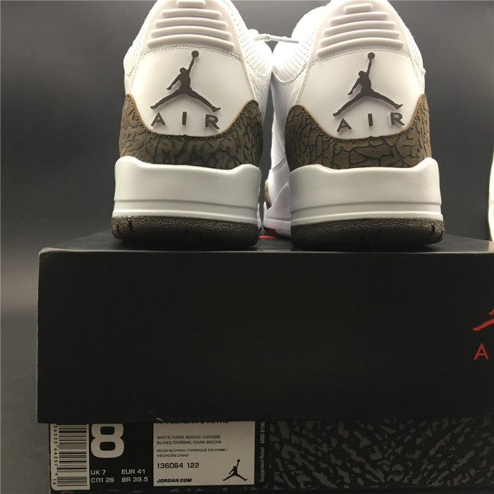 Air Jordan 3 Retro Mocha (2018)  136064-122