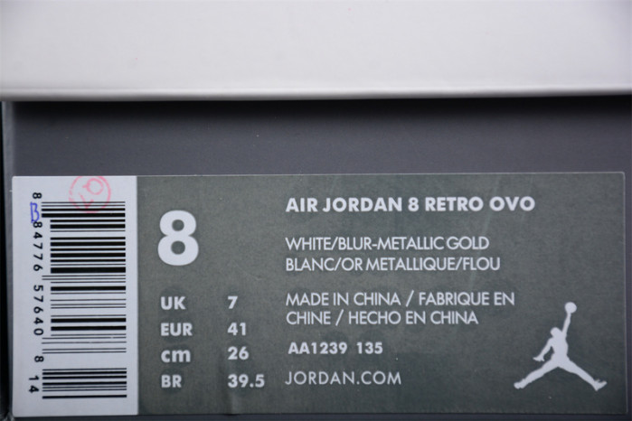 Air Jordan 8 Retro OVO White Men