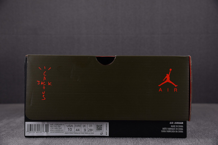TRAVIS SCOTT AIR JORDAN 6 MEDIUM OLIVE - CN1084-200