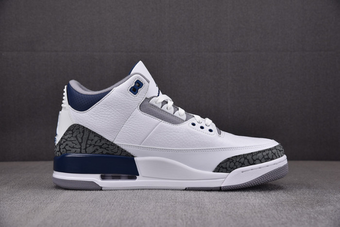 Air Jordan 3 White Midnight Navy CT8532-140