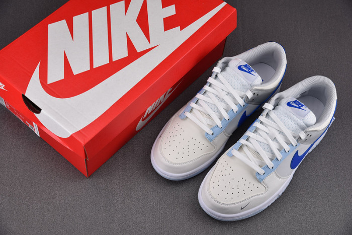NK Dunk Low “Ivory Hyper Royal” FB1843-141