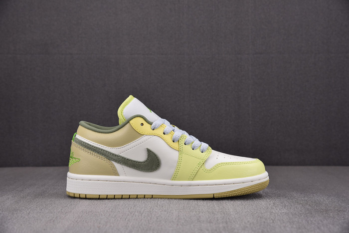 Air Jordan 1 Low Sail White Oil Green FD9906-131